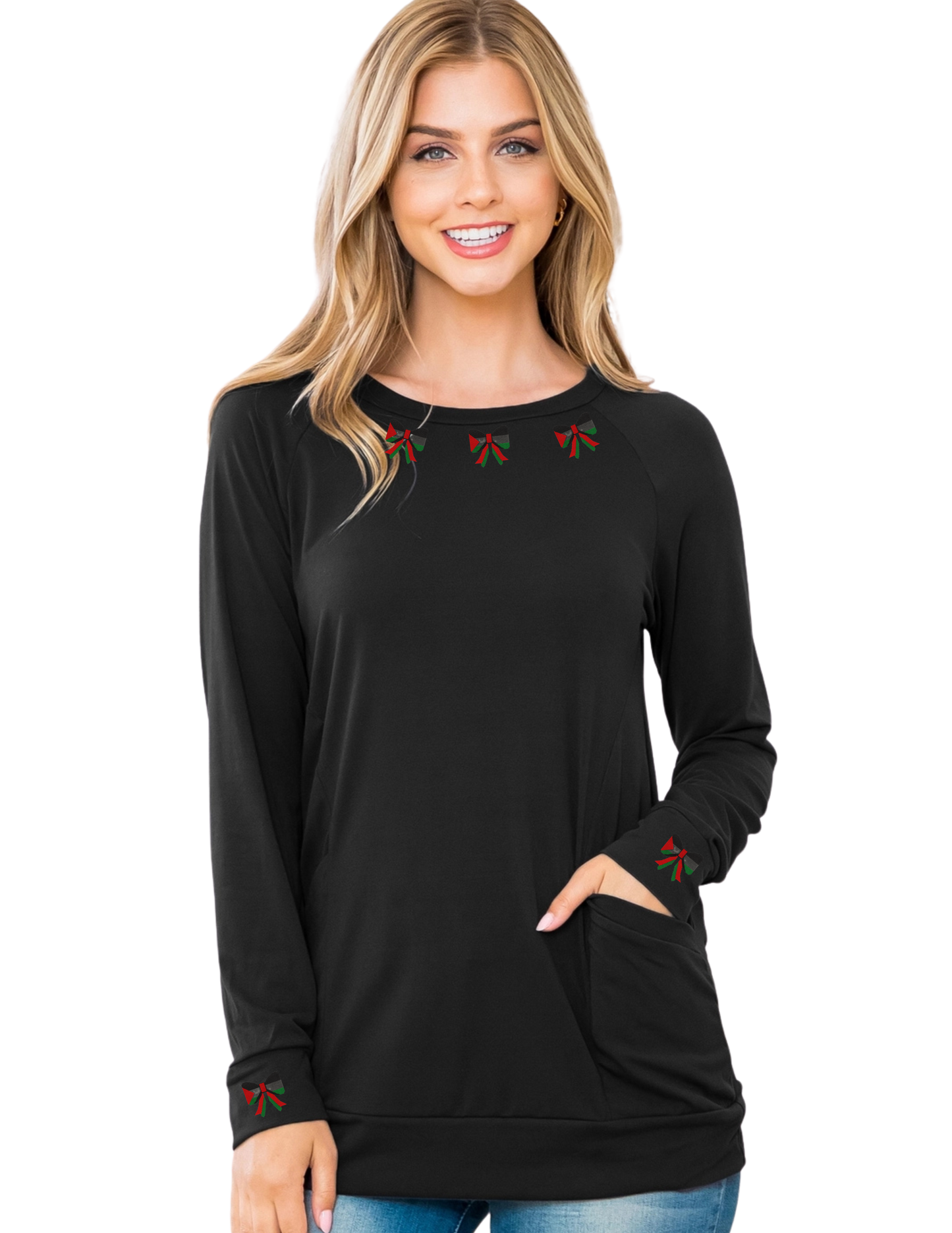 PALESTINE BOW CREWNECK