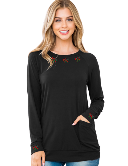 PALESTINE BOW CREWNECK