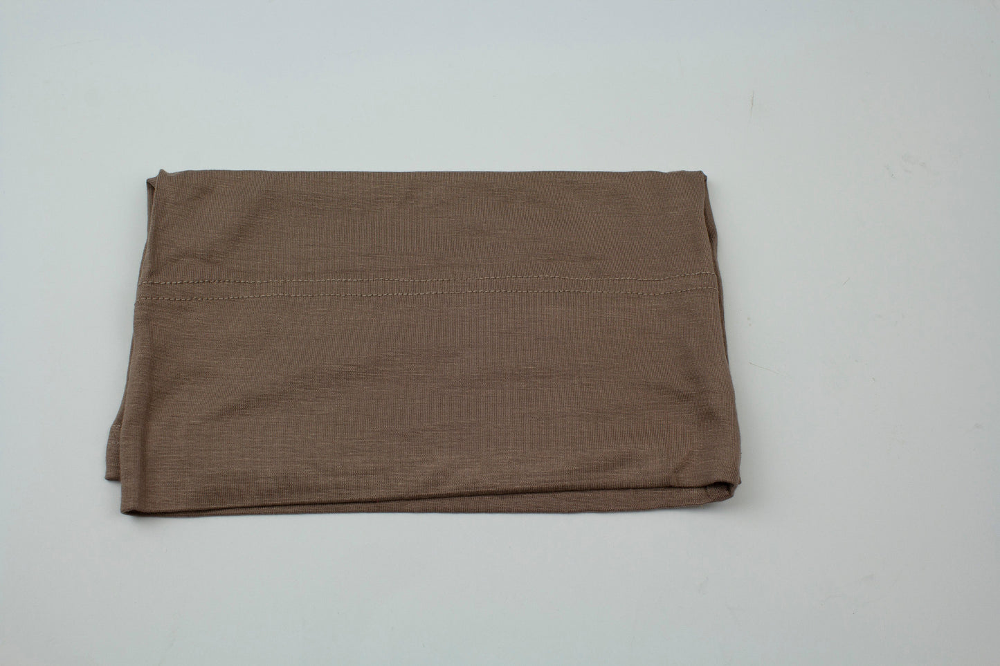 Jersey Under Scarf Tube Cap - Mocha Brown