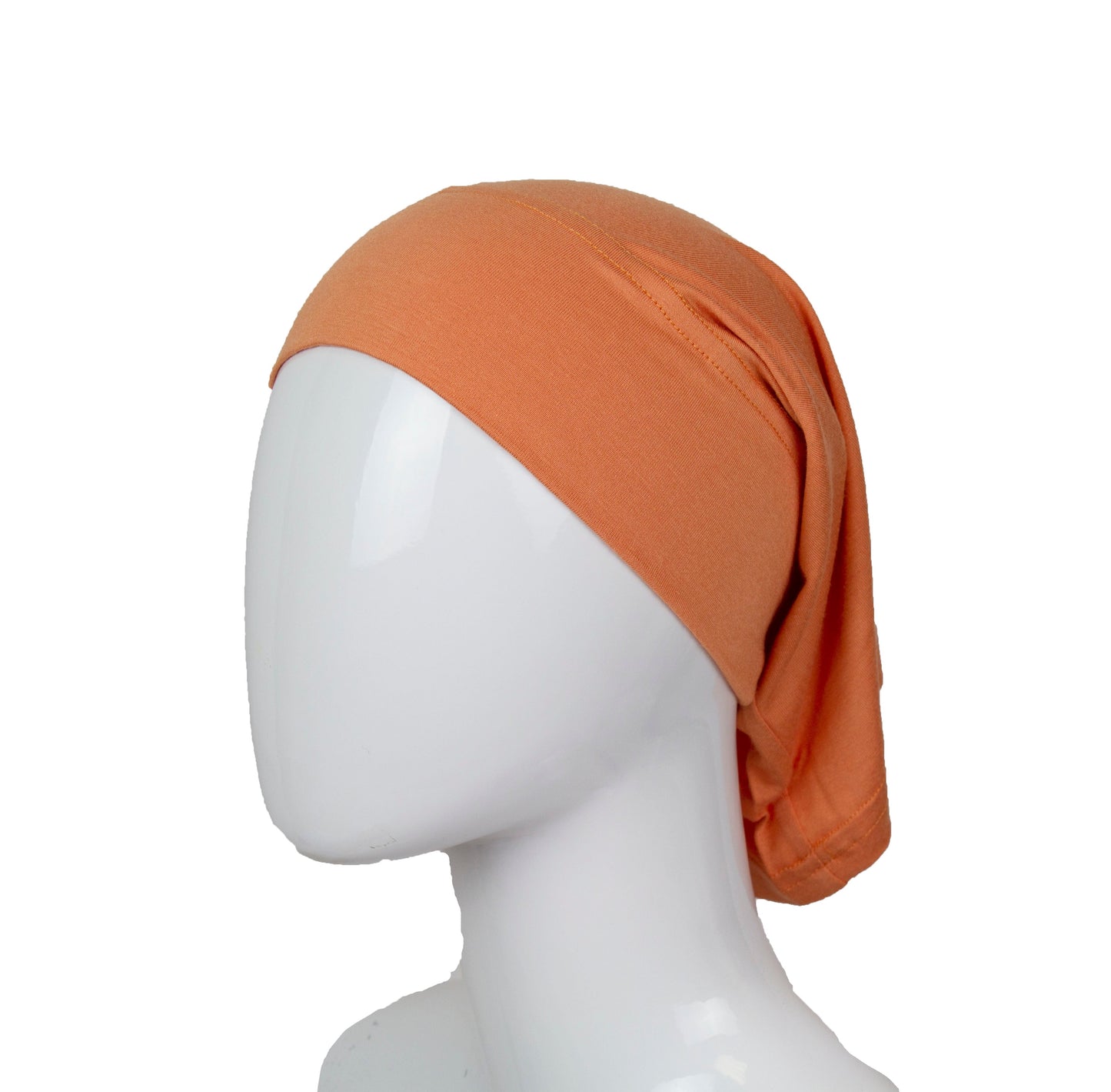 Jersey Under Scarf Tube Cap - Mango Orange