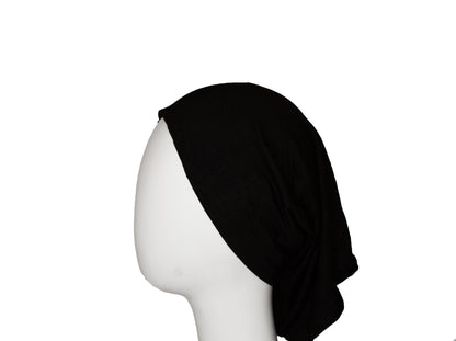 Jersey Under Scarf Tube Cap - Jet Black