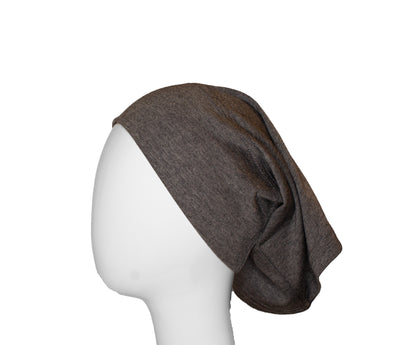 Jersey Under Scarf Tube Cap - Heather Gray