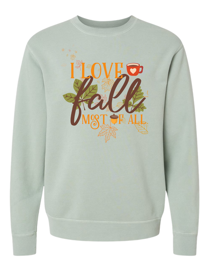 I LOVE CREWNECK SWEATSHIRT