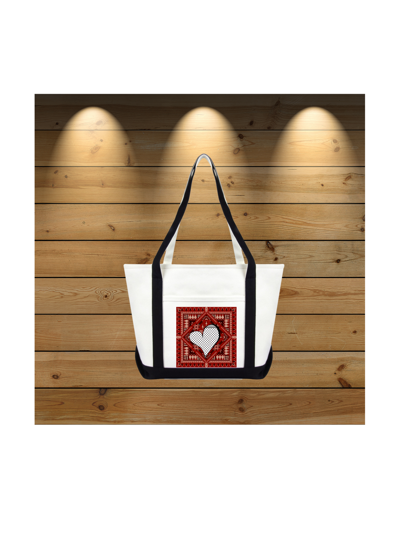 TATREEZ HEART TOTE BAG