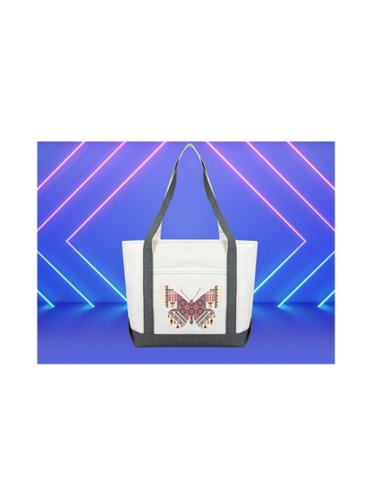 TATREEZ BUTTERFLY TOTE BAG