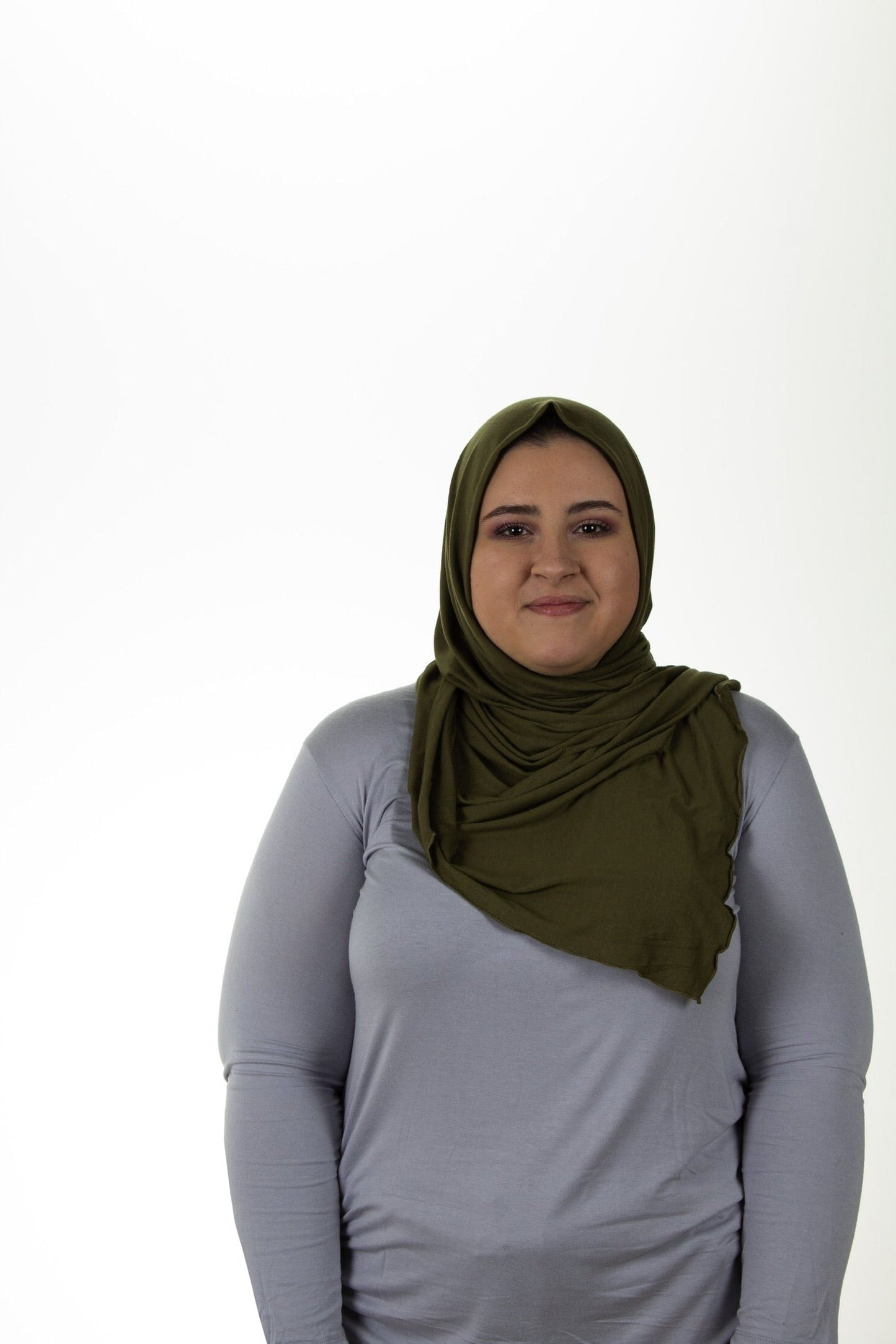 Jersey Hijab - Olive Green