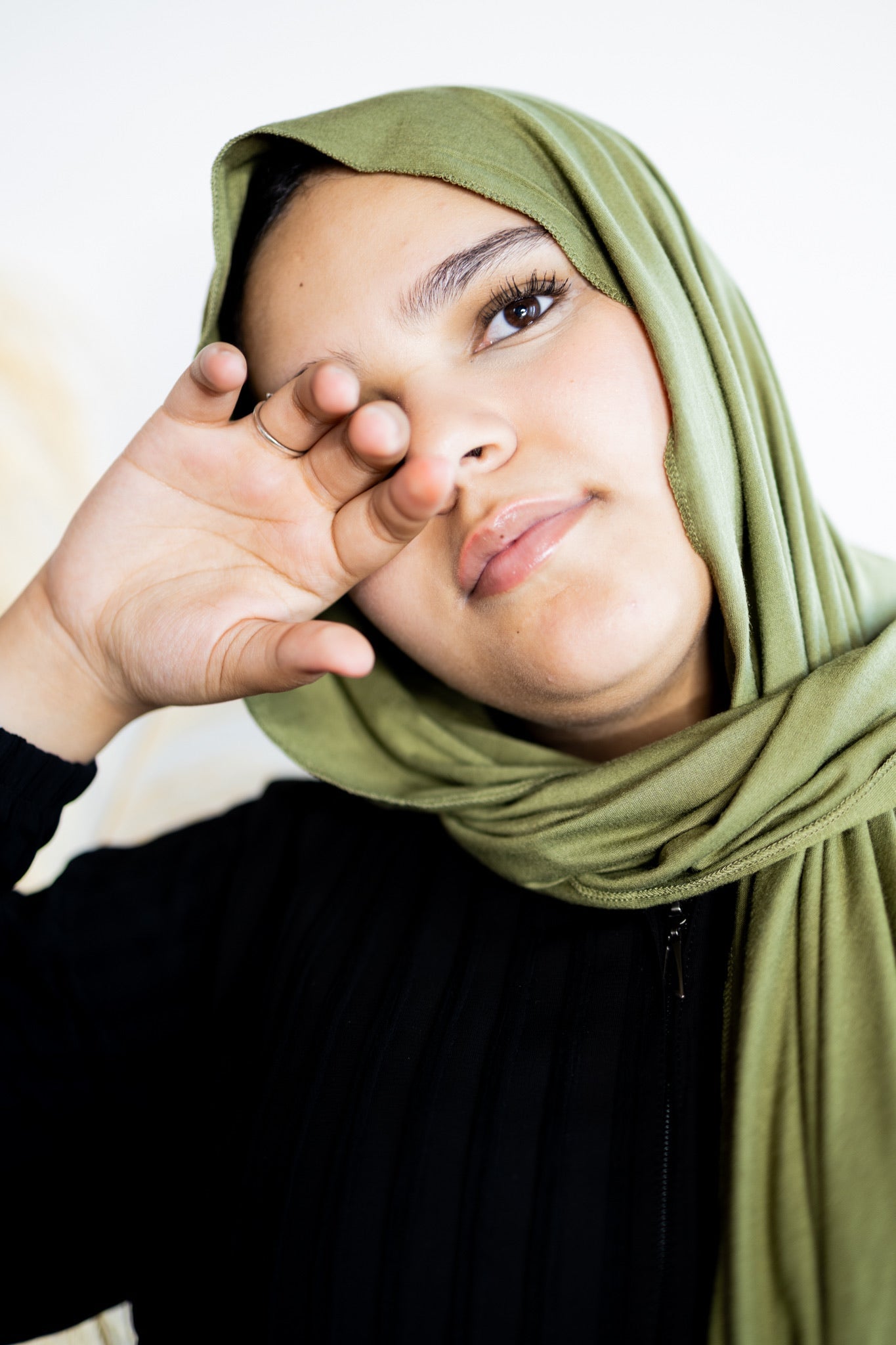Jersey Hijab - Olive Green