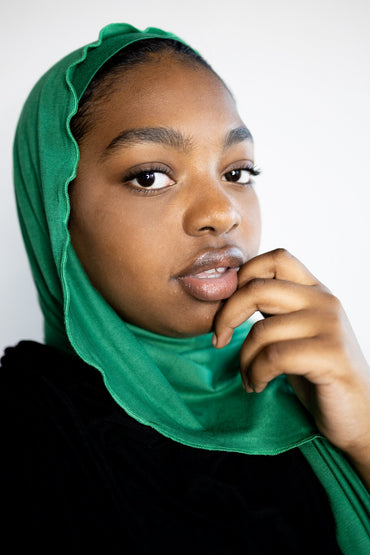 Jersey Hijab - Jade Green