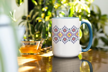 PALESTINE EMBROIDERY 15OZ MUG