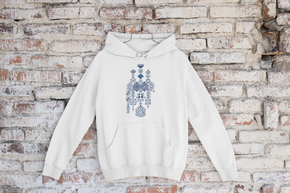 PALESTINE BLUE TATREEZ HOODIE