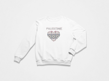 PALESTINE HEART CREWNECK SWEATSHIRT