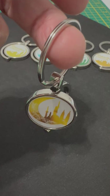 Ramadan Mubarak Metal Keychain